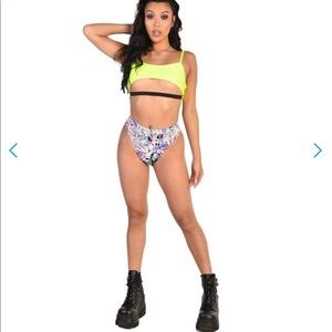 Liquid Tripp High Cut Booty Rave Shorts